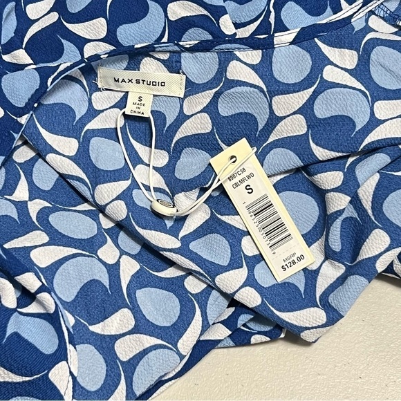 🆕 Max Studio Wrap Ruffle Midi Dress - Picture 2 of 5